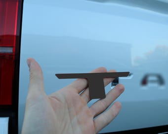 Letras de plástico ABS para portón trasero de 1/16" de grosor compatibles con Toyota Tacoma 2024-2025 (no son calcomanías de vinilo delgadas)