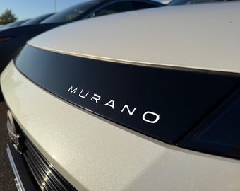 Insertos de letras de plástico ABS de 1/16" de grosor para parachoques delantero, compatibles con todos los modelos Nissan Murano 2025-2026 (no son calcomanías de vinilo delgadas).