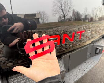 Insertos de letras de plástico ABS de 1/16" de grosor para portón trasero, compatibles con todos los modelos Hyundai Santa Cruz 2022-2026 (no son calcomanías de vinilo delgadas).