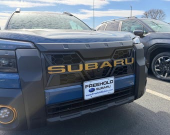 Front Grill Letter Overlays Compatible with 2026 Subaru Outback Wilderness Edition 1/16" Thick ABS Plastic- Not Thin Vinyl Decals