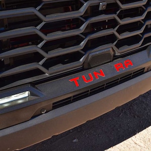 LimitlessParts para 2022 Toyota Tundra Front Grill Letter Inserts 1/16" ABS Plastic