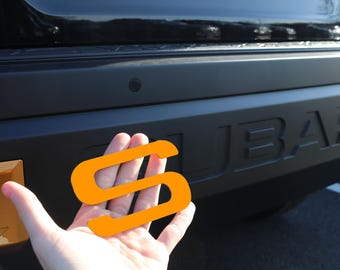 1/16&quot; Thick ABS Plastic Rear Bumper Letter Inserts compatible with 2024-2025 Subaru Crosstrek Wilderness- Not Thin Vinyl Decals