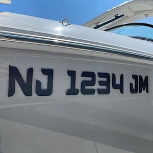 Custom Nautique 3D-embleemstijl overeenkomende registratienummers en badges 1/8" dik met lijm