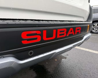 Inserciones de letras para parachoques trasero compatibles con Subaru Forester Wilderness 2026, plástico ABS de 1/16" de grosor (no son calcomanías de vinilo fino).