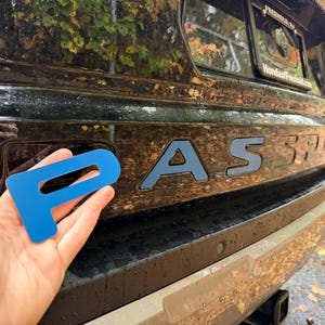 Rear Tailgate Letter Inserts Compatible with 2026+ Honda Passport | Premium ABS Plastic | Made in the USA