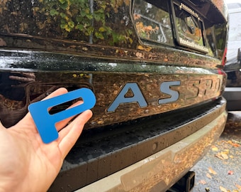 Insertos de letras para el portón trasero compatibles con Honda Passport 2026+ / Plástico ABS de alta calidad / Fabricados en EE. UU.