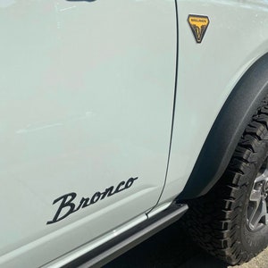 Script Style badge Compatible with 2020-2024 Ford Bronco ALL MODELS