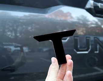 Insertos de letras para portón trasero compatibles con Toyota Tundra 2022 de plástico ABS de 1/16"