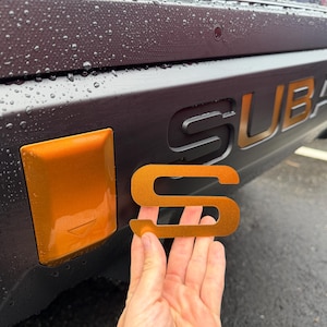 1/16 &quot;dicke ABS-Kunststoff-Heckstoßstangenbuchstabeneinsätze, kompatibel mit 2024-2025 Subaru Crosstrek Wilderness - Nicht dünne Vinylaufkleber