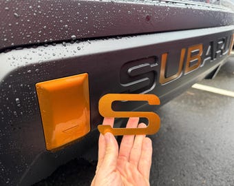 Insertos de letras de plástico ABS de 1/16" de grosor para parachoques trasero, compatibles con Subaru Crosstrek Wilderness 2024-2025 (no son calcomanías de vinilo delgadas).