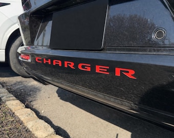 Rear Bumper Diffuser Letter Inserts Compatible with 2025+ Dodge Charger Daytona RT Scat Pack Premium ABS Plastic | Made in the USA