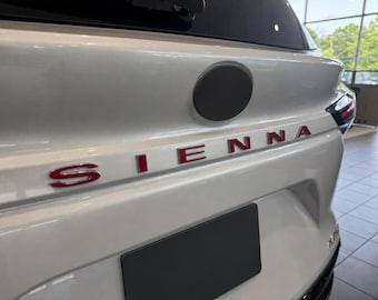 1/16" Thick ABS Plastic Emblem Overlay Compatible with 2021-2026 Toyota Sienna ALL Models- Not Thin Vinyl Decals