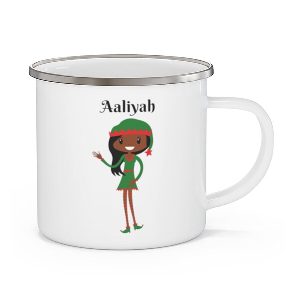 Personalized Holiday Mug-Hot Chocolate Cup-Christmas Gift-FREE SHIPPING-Personalized Coffee Cup-Kid Mug-Personalized Gift for Him or Her-Elf