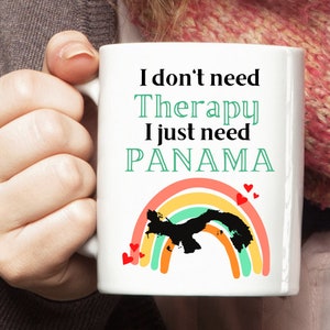 Panama Mug, Panama Cup, Panama Travel Mug, Panama Lover Gift, I don&#39;t need Therapy I just need Panama