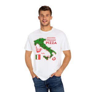 Delicious Italian Pizza Box Art T-Shirt Chicago