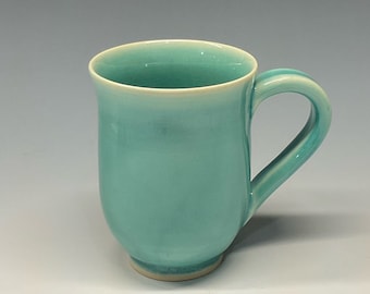 Handmade ceramic pottery mug