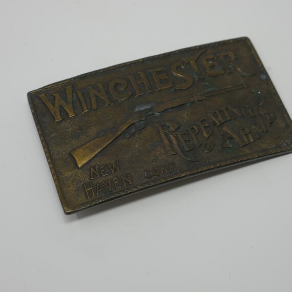 Vintage Winchester Repeating Arms Belt Buckle 197… - image 7