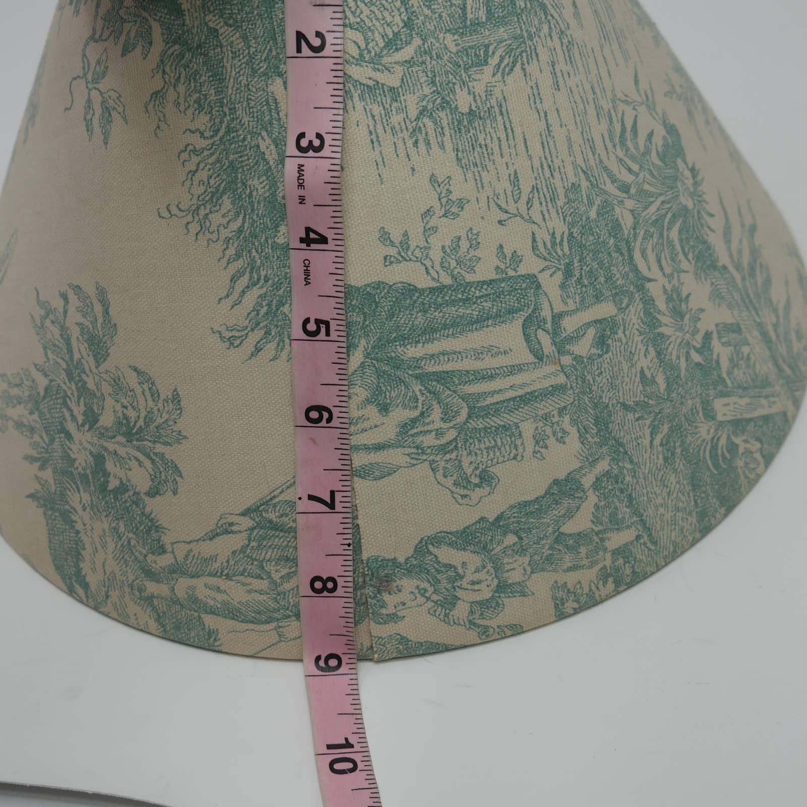 Vintage Waverly Country Life Toile Green Lamp Shade Rare EUC - Etsy