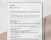 Corporate ATS-optimized Resume Template, Clean ATS CV Design for Word, Resume for Professionals and Senior Corporate Jobs, Lebenslauf