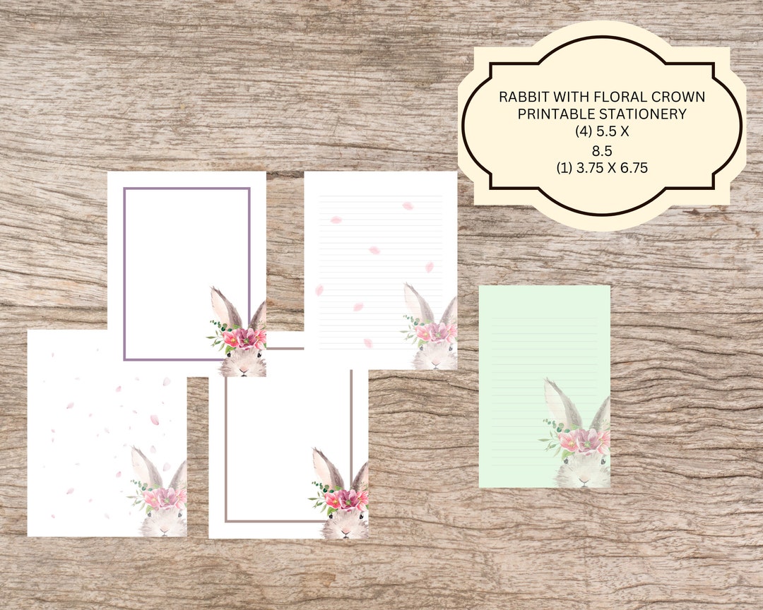 Cute PRINTABLE STATIONERY Cute Letter Stationery Gift for - Etsy