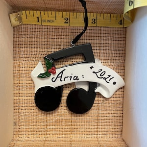 Musical Note Personalized Custom Christmas Ornament/ Music Person Ornament