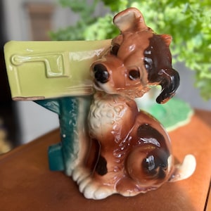 Dog with Mailbox Planter
