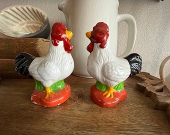 Par vintage de sal y pimienta de pollo