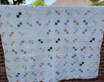 Vintage Simple Postage Square Quilt