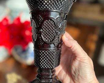 Avon Ruby Red Glass Vase