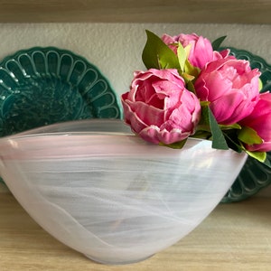 Vintage Pink Glass Bowl