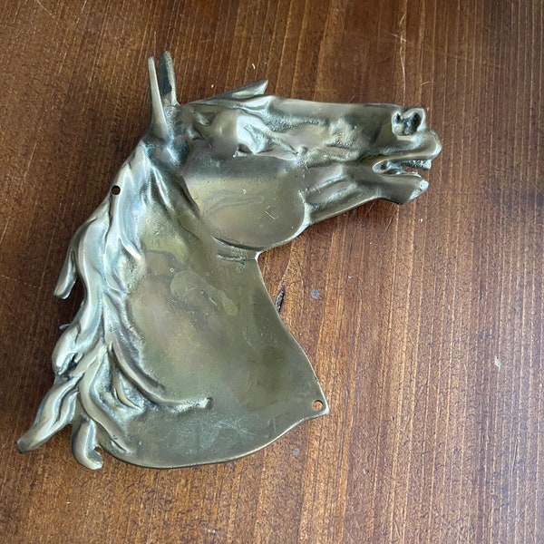 Brass Horse Dish/Wall Plaque