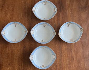 Nippon Hand Painted Fingertip Bowls, set of 5