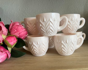 Vintage Pink Milk Glass Punch Cup/ Single