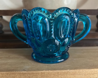Blue Moon and Stars Sugar Bowl