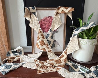Antique Quilt Fall Bunting