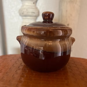 Vintage Stoneware Lidded Jar Taiwan