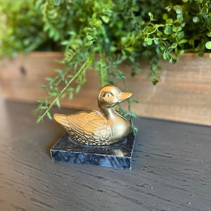 Vintage Brass Duck