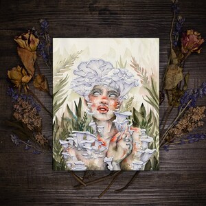 Fine Art Print - Fruiting Body - Watercolor Artwork by Rosy Ghost Curios About Life, Death, and Decay