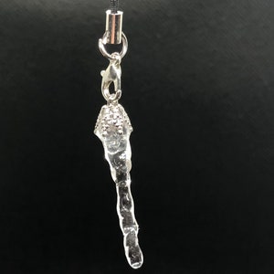 Handmade Icicle Cellphone strap / Zipper pull / Bag charm