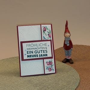 Grußkarte mit Tüte - durch den 3D-Effekt stellt sich die Geschenktüte beim Öffnen der Karte auf