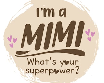 Autocollant en vinyle Mimi Superpower Decal
