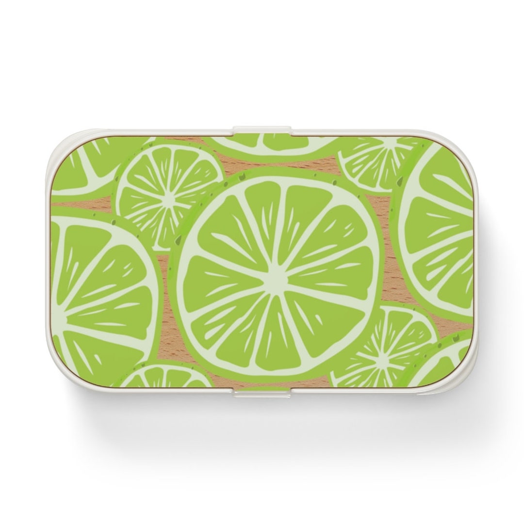 Lime Bento Box Lunch Box Cute Lunch Box Travel Food Storage Flower Lunch Box Food Container