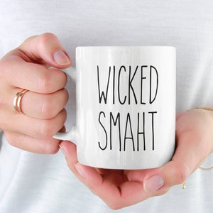 Sarkastische Boston Wicked Smart Tasse, Wicked Smaht Geschenk, lustiges Abschlussgeschenk, Graduate School Geschenk, Boston Wicked Smaht, Honour Roll Geschenkidee