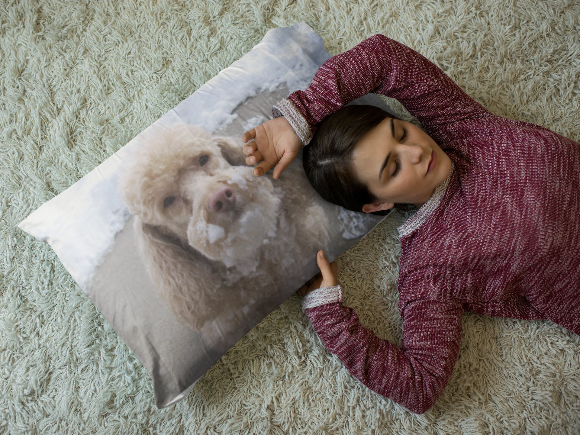 Personalized Pet Photo Pillowcase, Custom Photo Pillowcase, Sentimental