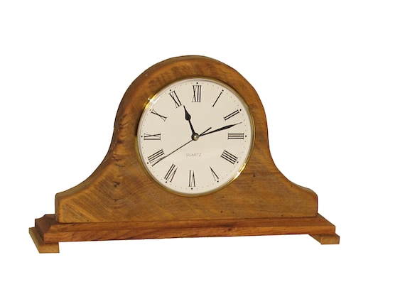 Reclaimed barn wood mantle clock