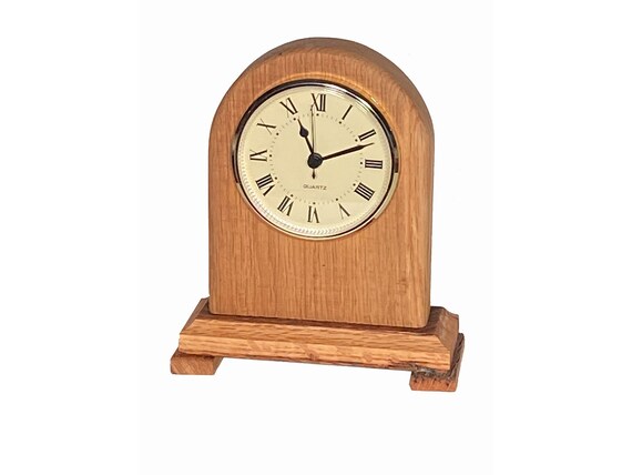 Reclaimed barn wood mantle clock