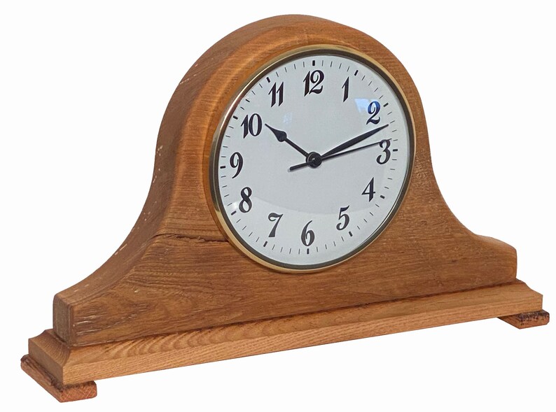 Reclaimed Barn Wood Mantle Clock Etsy