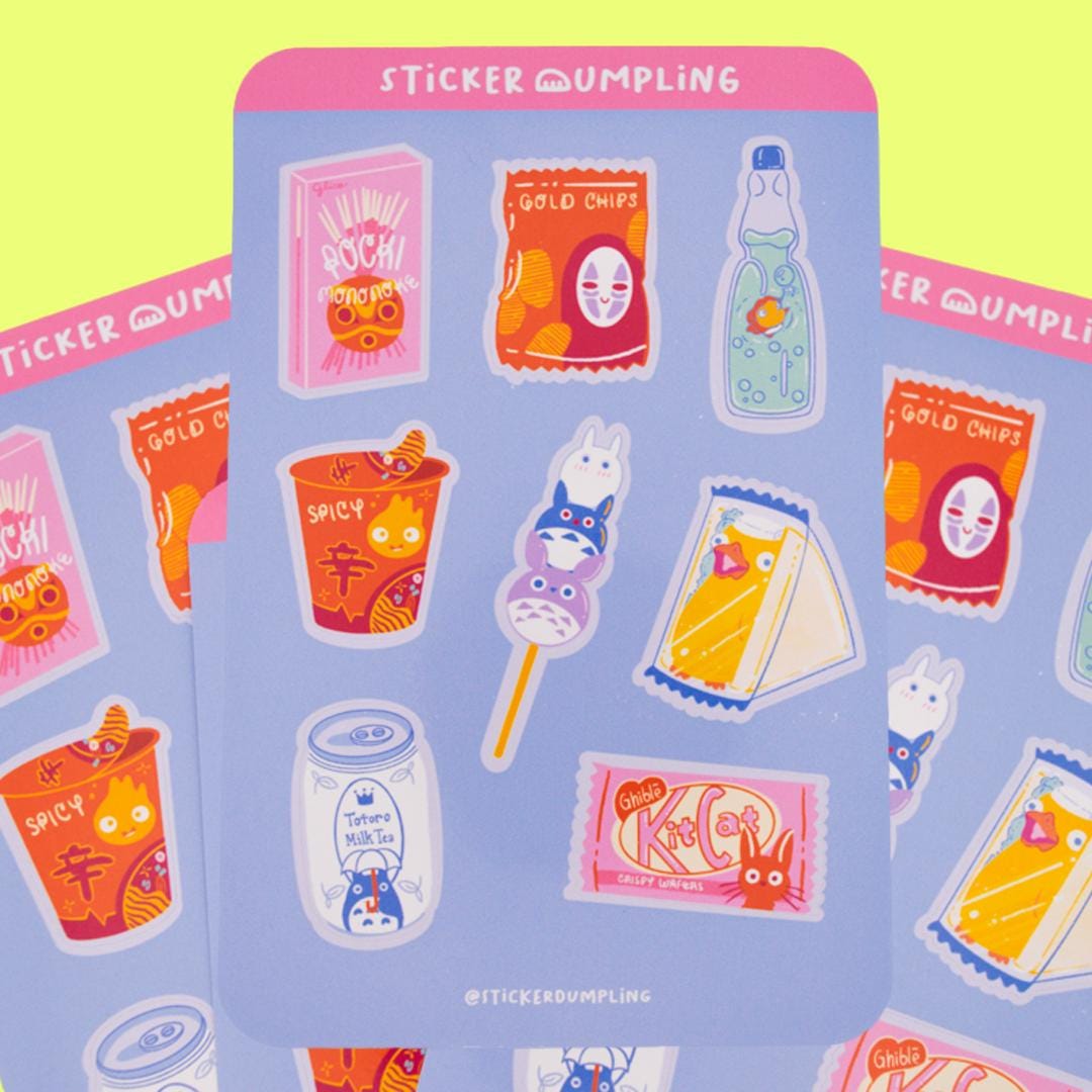 Gobi Rice Sticker Ghibli Konbini Sticker Sheet: Anime Food Asian Snack Stickers - Etsy ...