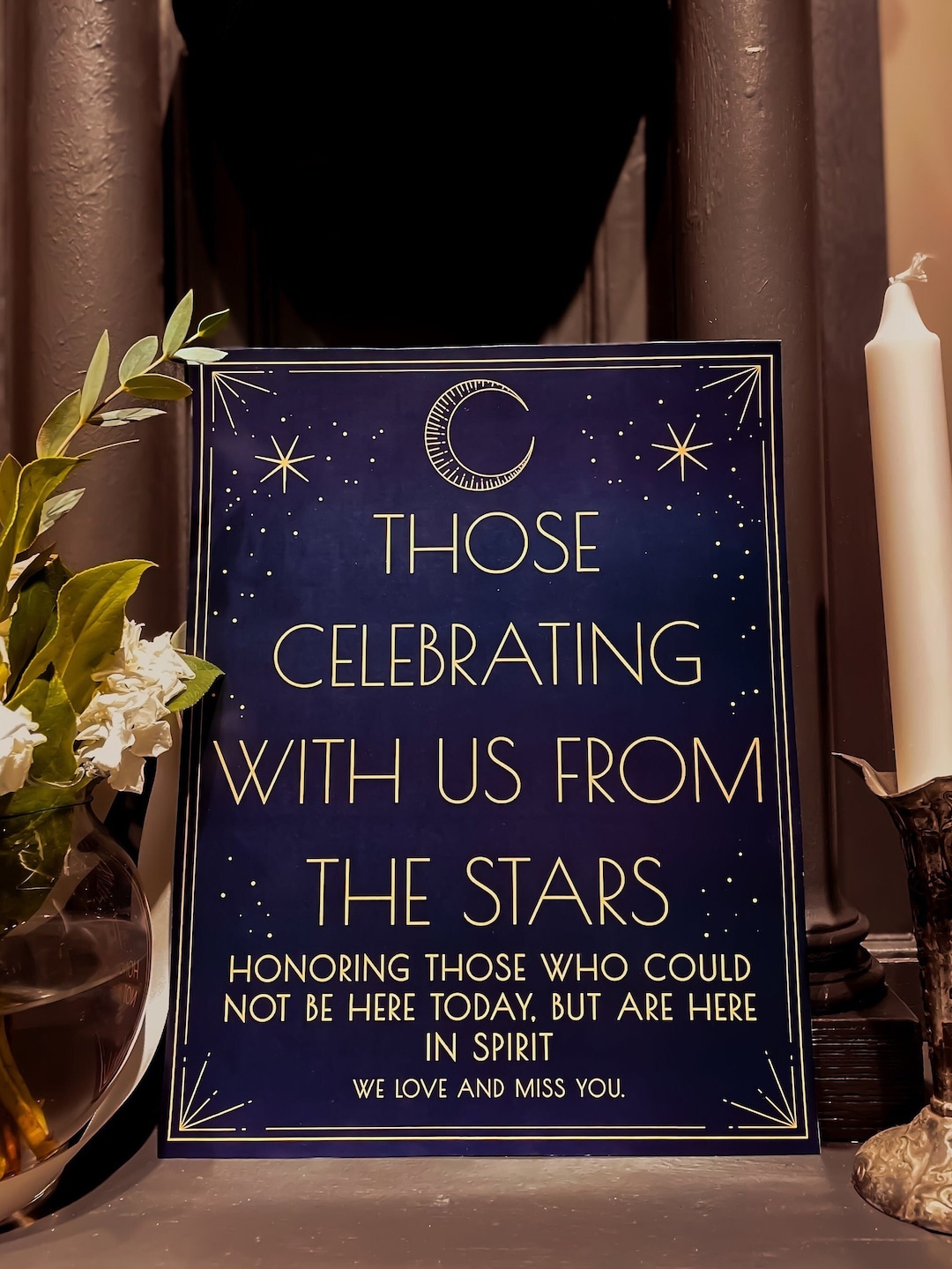 Celestial Wedding Sign Bundle: Cards and Gifts, Bar, Favors, Find your Seat, Guest Book, and Memorial Table, Art Deco, Editable Download
