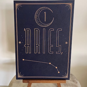 Números de mesa para bodas celestiales con signos astrológicos y constelaciones, tarjetas de mesa vintage, tema art déco, imprimibles